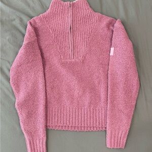 Victoria's Secret PINK Cozy Bouclé Half-Zip Sweater